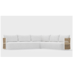 Sofá Esquinero Q-0801/A1 – Aluminio Blanco